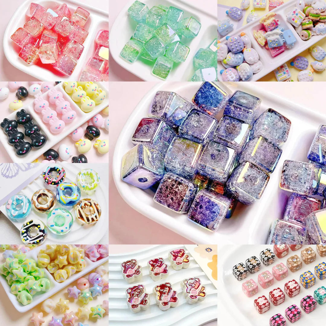Acrylic Beads Blind Bags for Beadable Pen/ Key Chain - Open in live