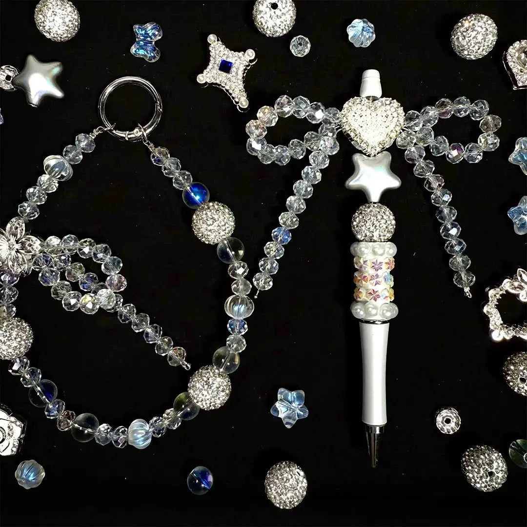 Crystal Silver Mix for Bracelet/ Key Chain - Open in live