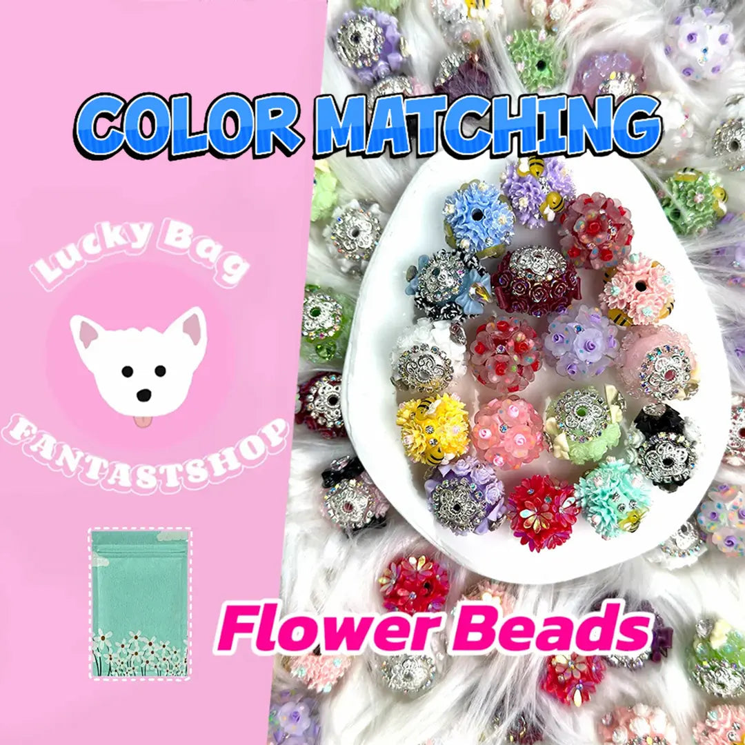 Flower Beads Blind Bag for Beadable Pen\Key chain - Open in live