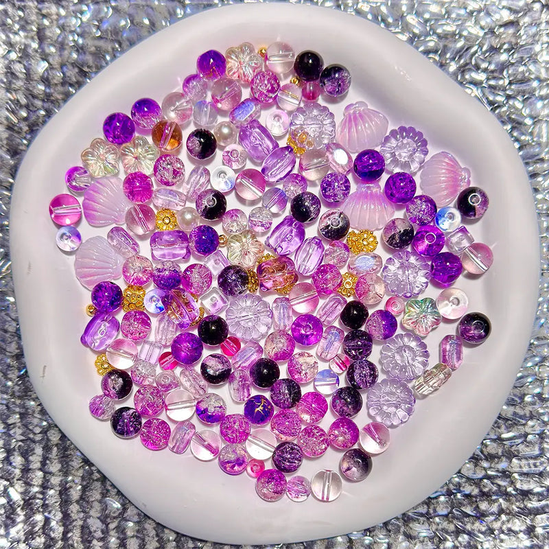 Glass-Colored Gachapon for Keychain/Bracelet/Necklace- Open in live