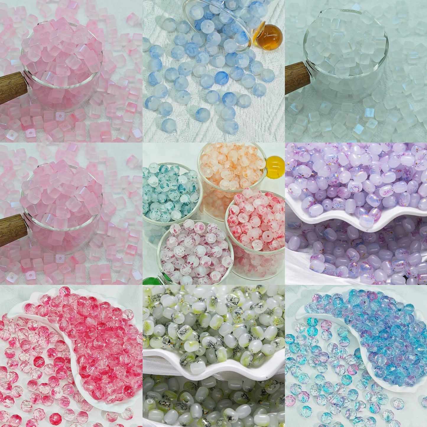 DIY Glass Beads Blind Bags for Bracelet - Open in live