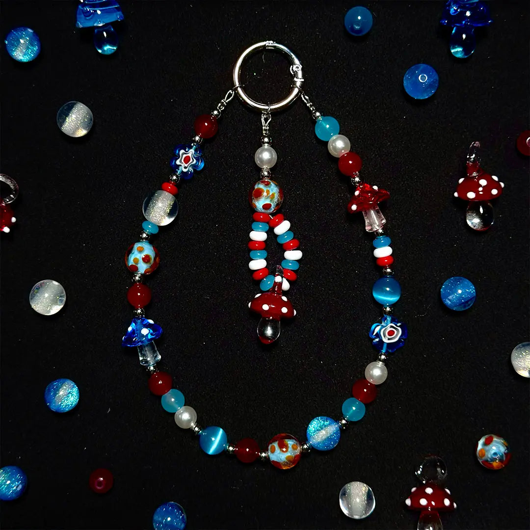 Mushroom Magic Mix for Bracelet / Key/Phone Chain - Open in live