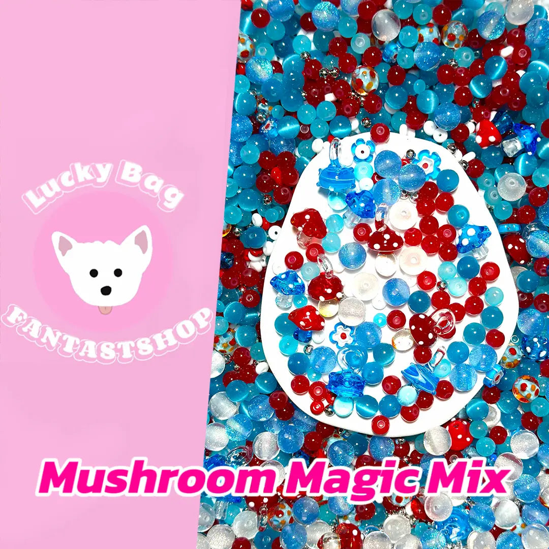 Mushroom Magic Mix for Bracelet / Key/Phone Chain - Open in live