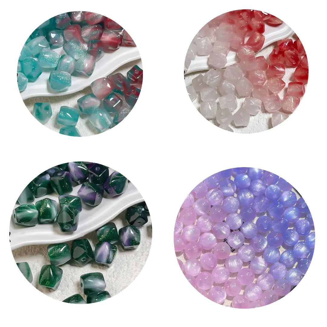 【COLOR MATCHING】DIY UV-Changing Beads Blind Bags for Key Chain - Open in live