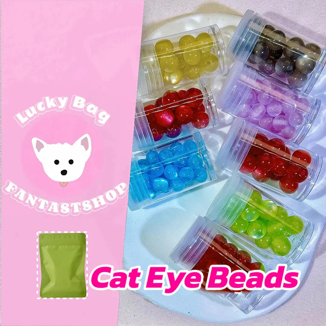 Cat Eye Beads Blind Bag for Bracelet- Open in live