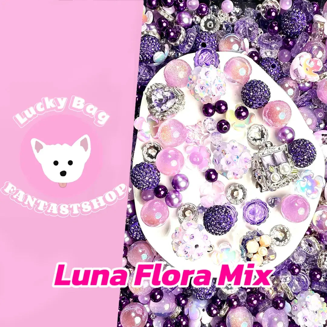 Luna Flora Mix for Beadable Pen/ Key Chain - Open in live