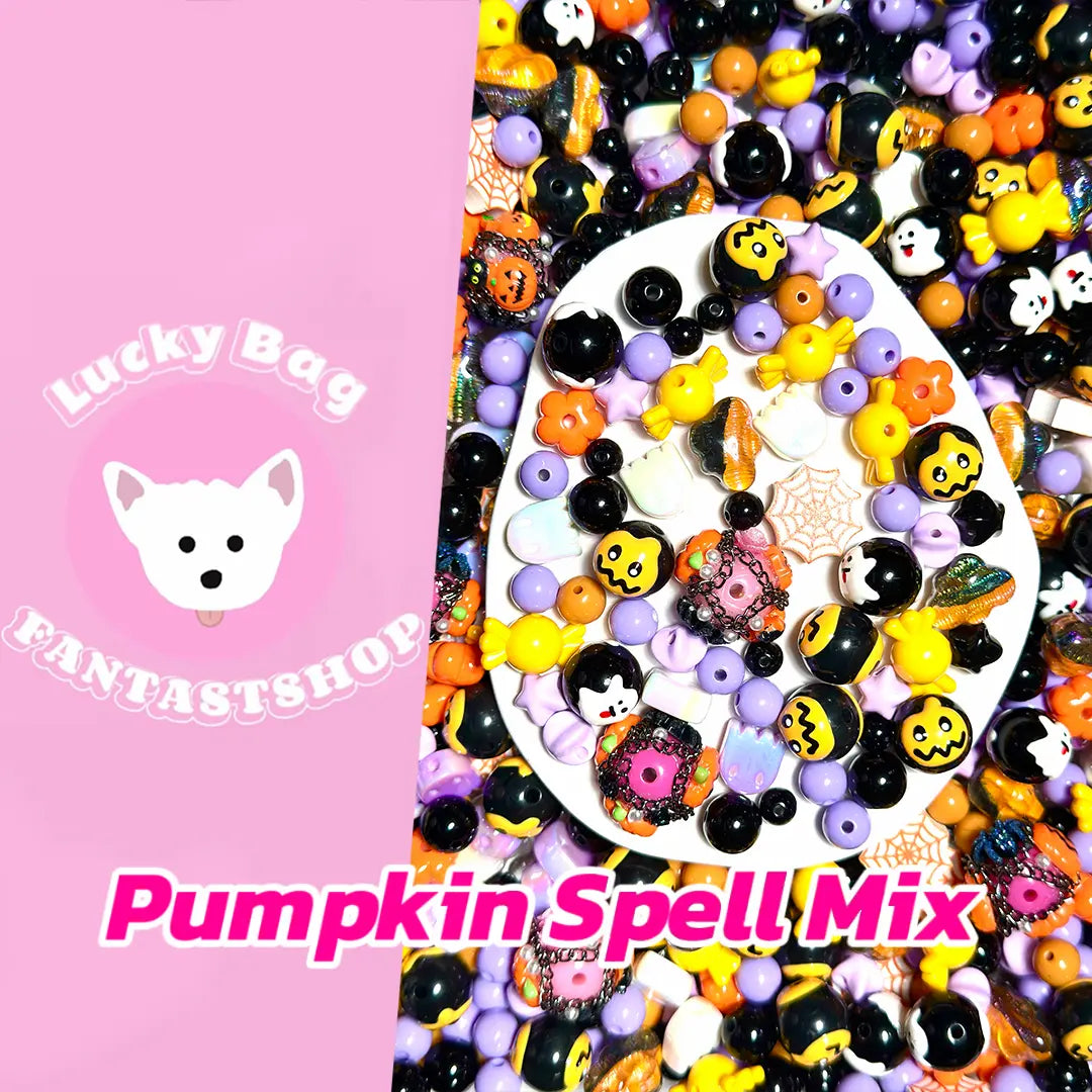 Pumpkin Spell Mix for Key/Phone Chain / Bacrelet - Open in live