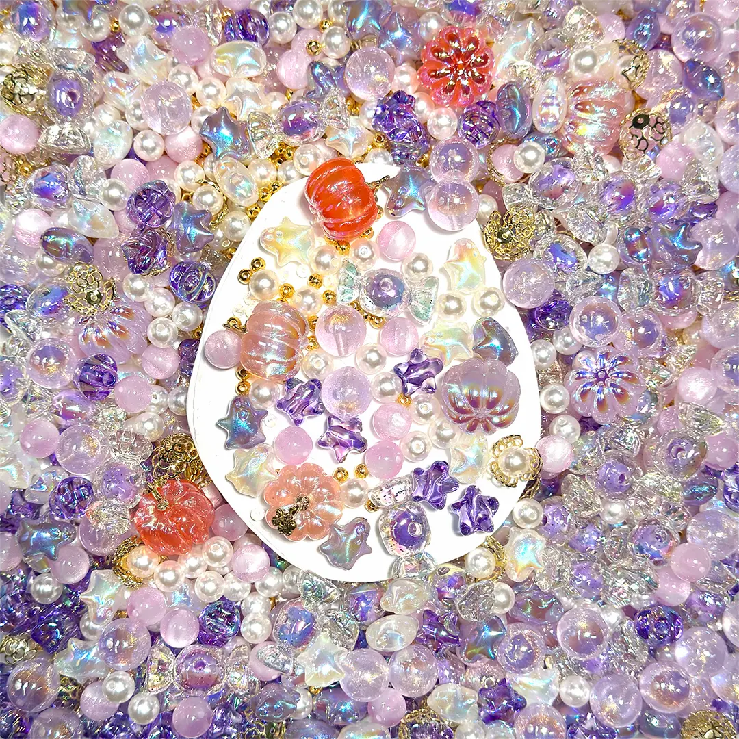 Enchanted Pumpkin Mix for / Key /Phone Chain/Bracelet - Open in live
