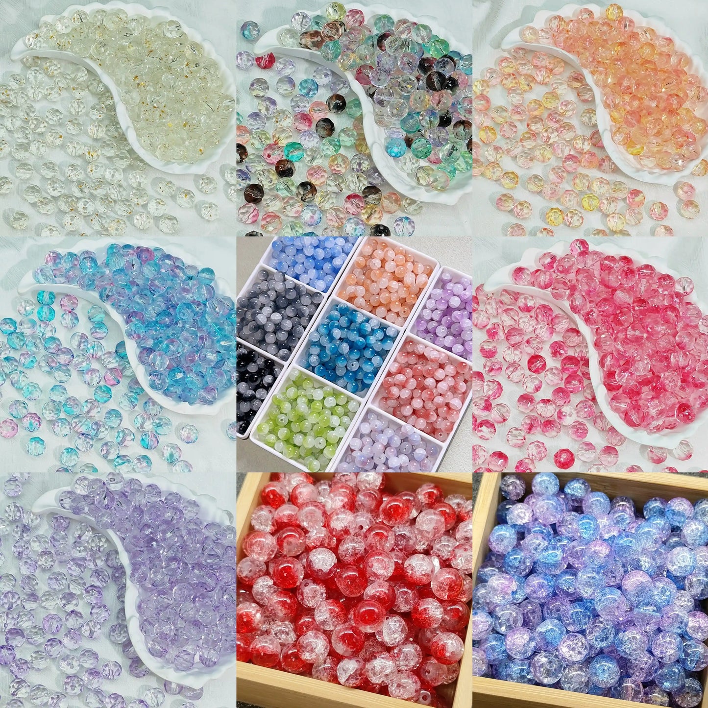 DIY Glass Beads Blind Bags for Bracelet - Open in live