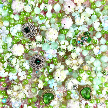Emerald Whimsy  Mix for Bracelet/ Key Chain - Open in live