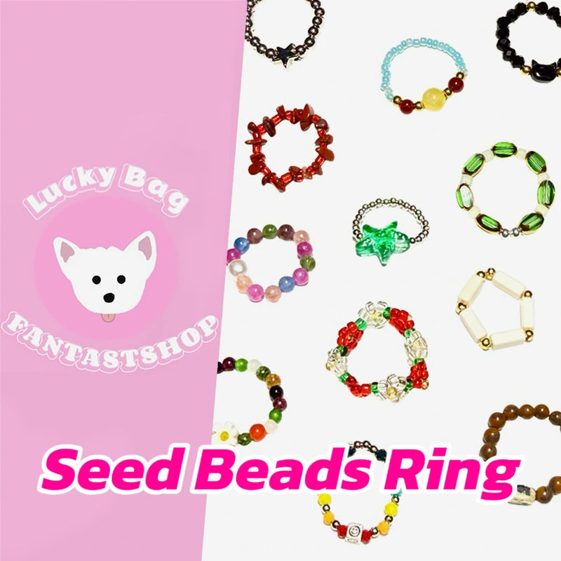 Seed Beads Ring - Open in live