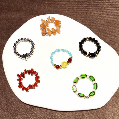 Seed Beads Ring - Open in live