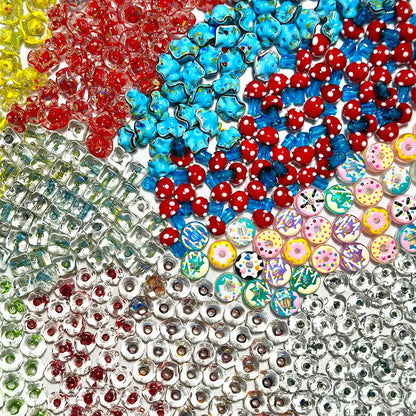 Handmade Glazed Beads for Bracelet - Open in live