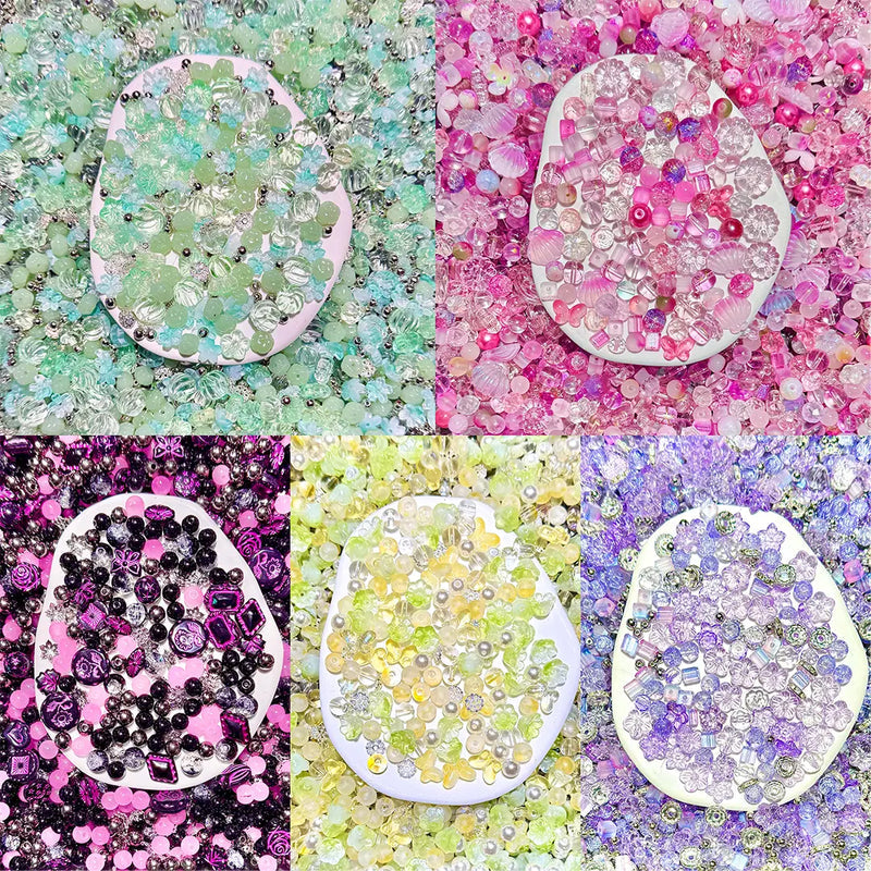 Glass-Colored Gachapon for Keychain/Bracelet/Necklace- Open in live