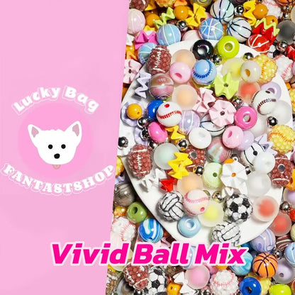 Vivid Ball Mix for Bracelet / Key/Phone Chain - Open in live