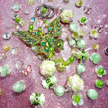 Emerald Whimsy  Mix for Bracelet/ Key Chain - Open in live